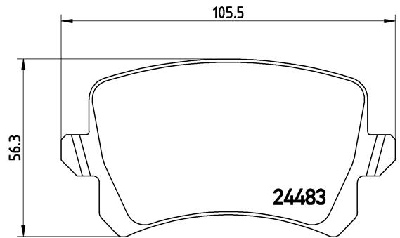 A.B.S. P 85 109 BREMBO Bremsbelagsatz, Scheibenbremse